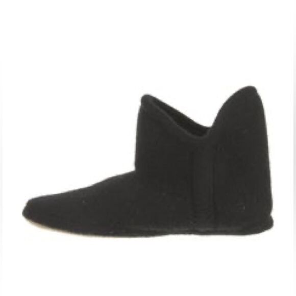 Naked Cashmere Cashmere Bootie Slippers Black Large - Picture 2 of 7